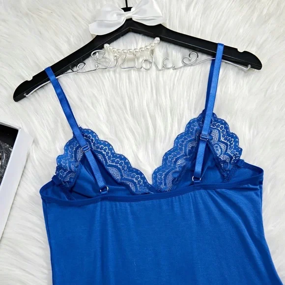 Blue Lace Night Gown - Picture 6 of 6